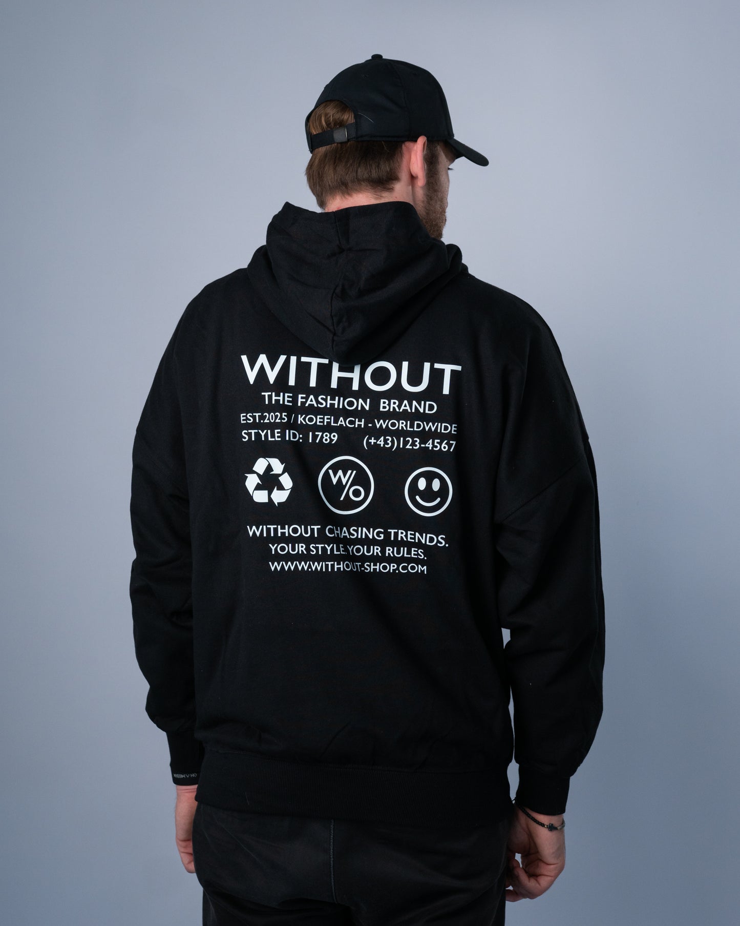 Contrast Hoodie - Midnight
