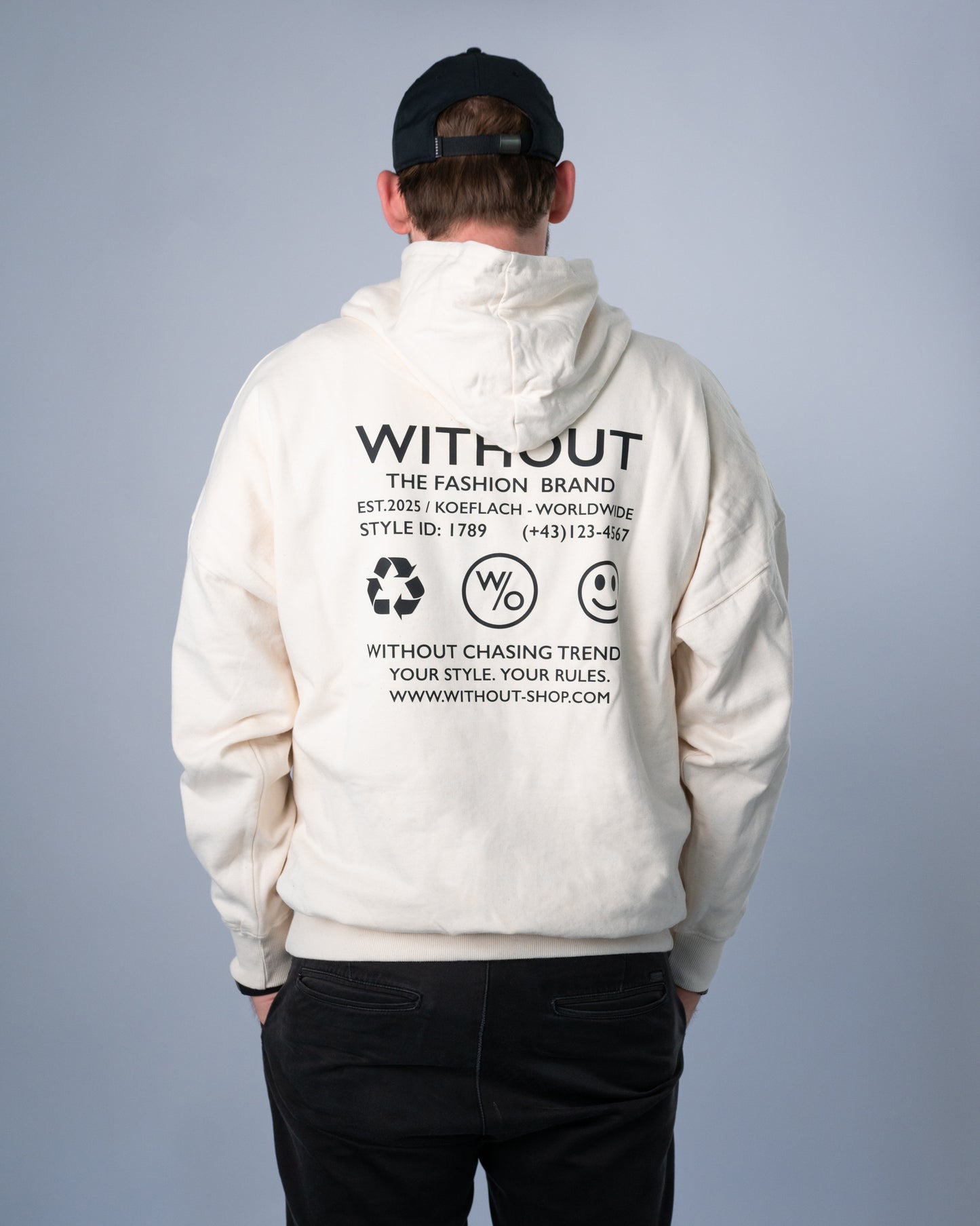 Contrast Hoodie - Sand