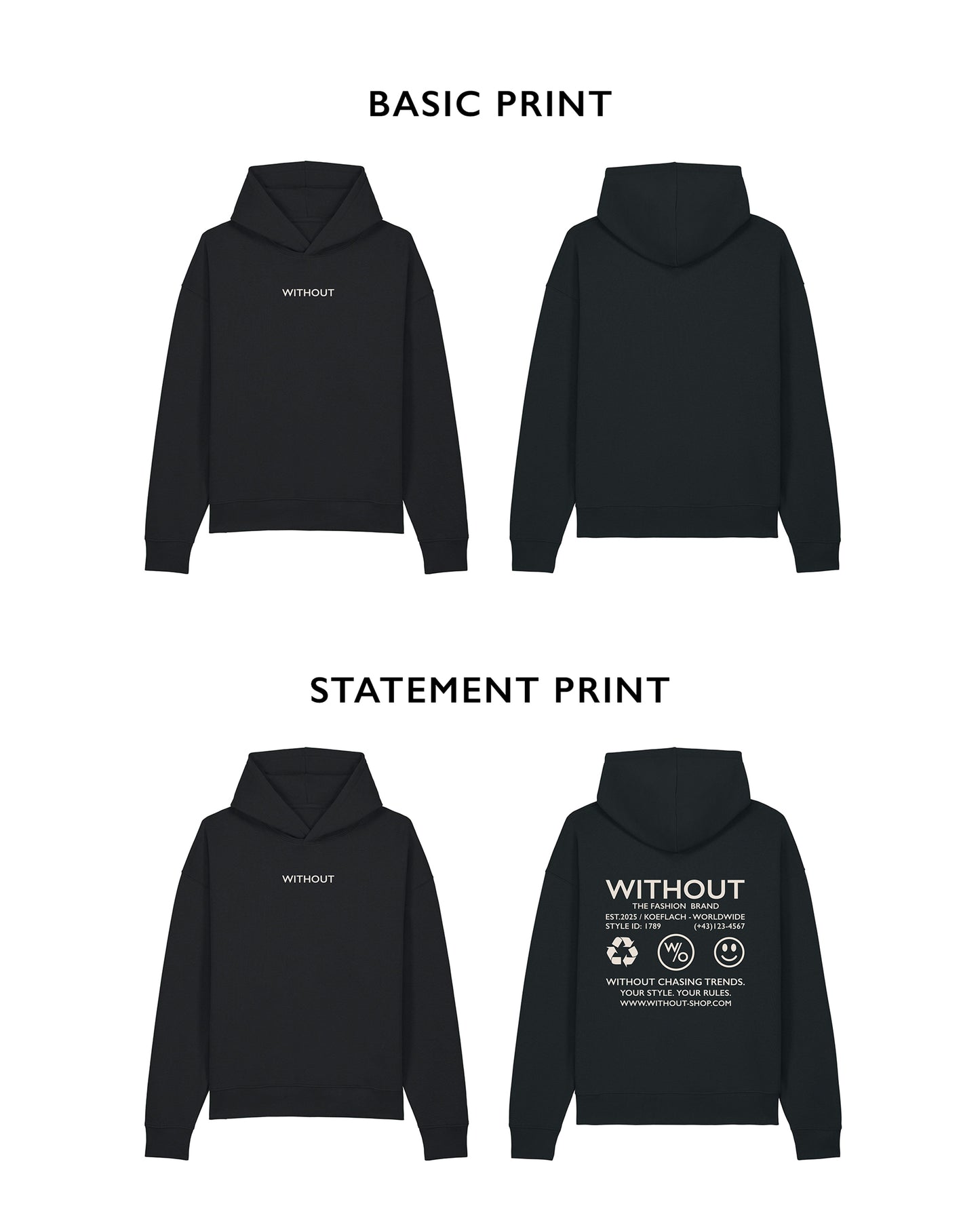 Contrast Hoodie - Midnight