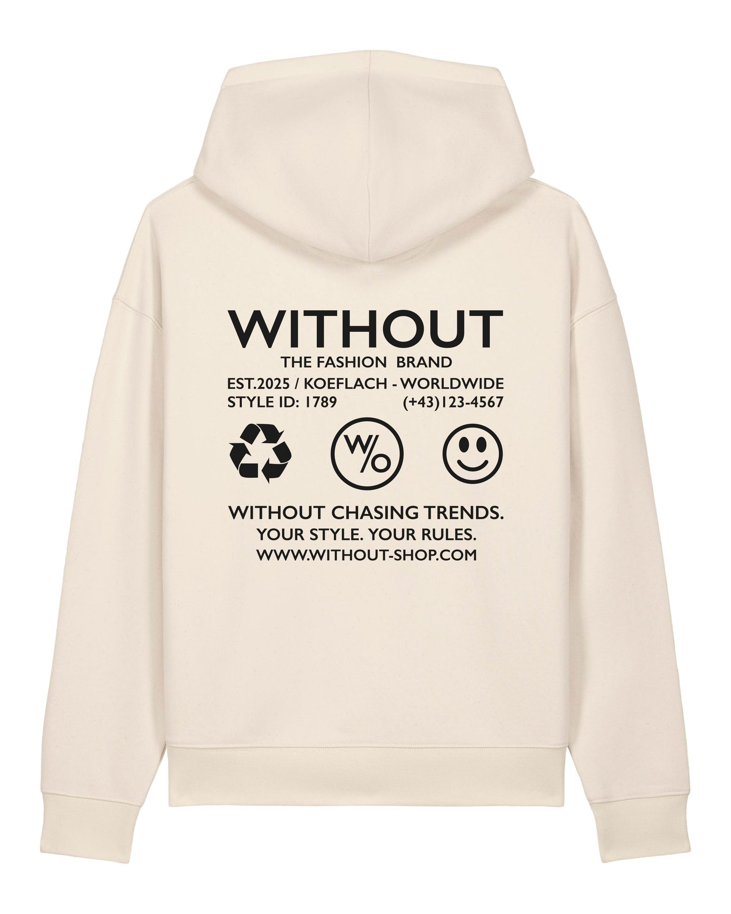 Contrast Hoodie - Sand