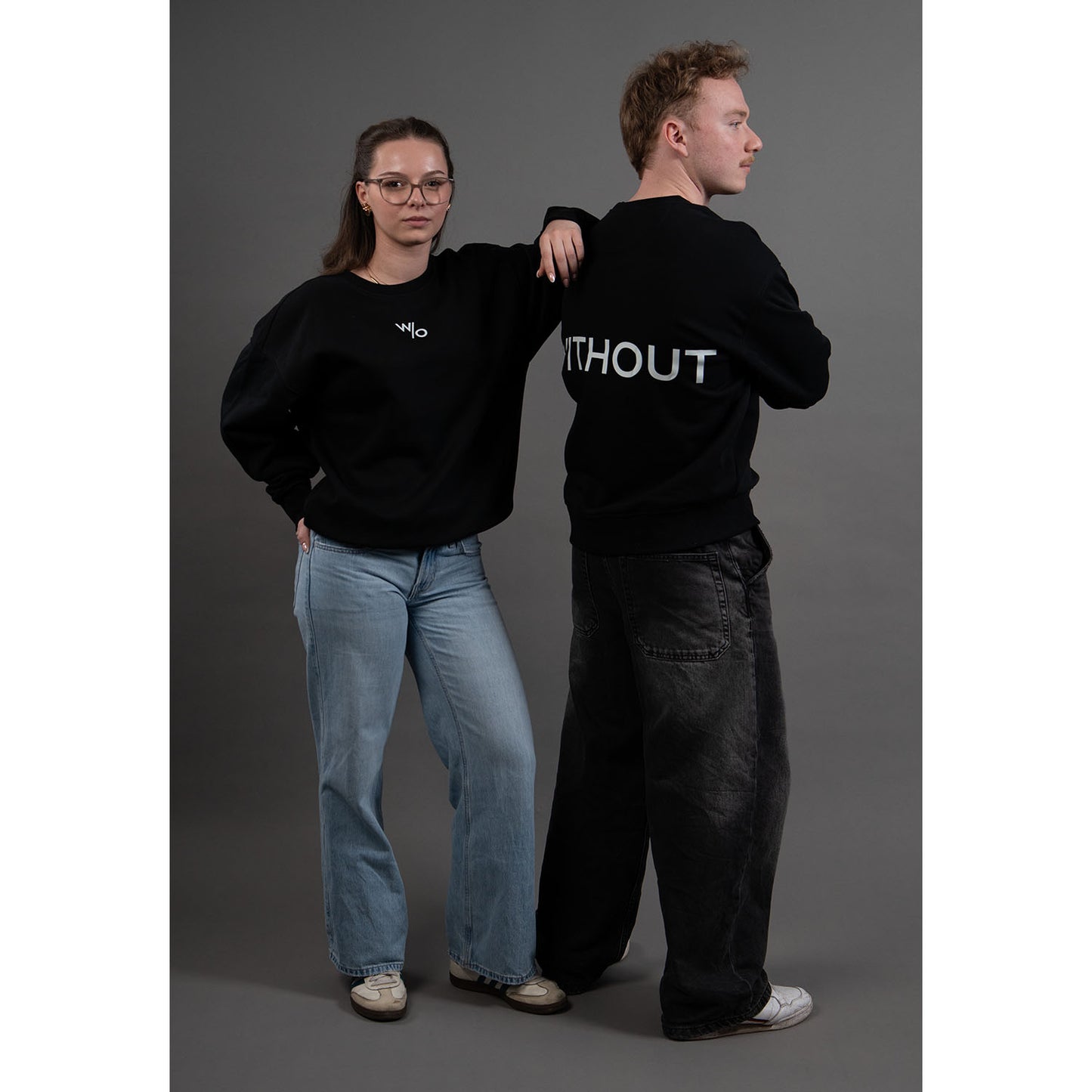 Contrast Sweater - Midnight