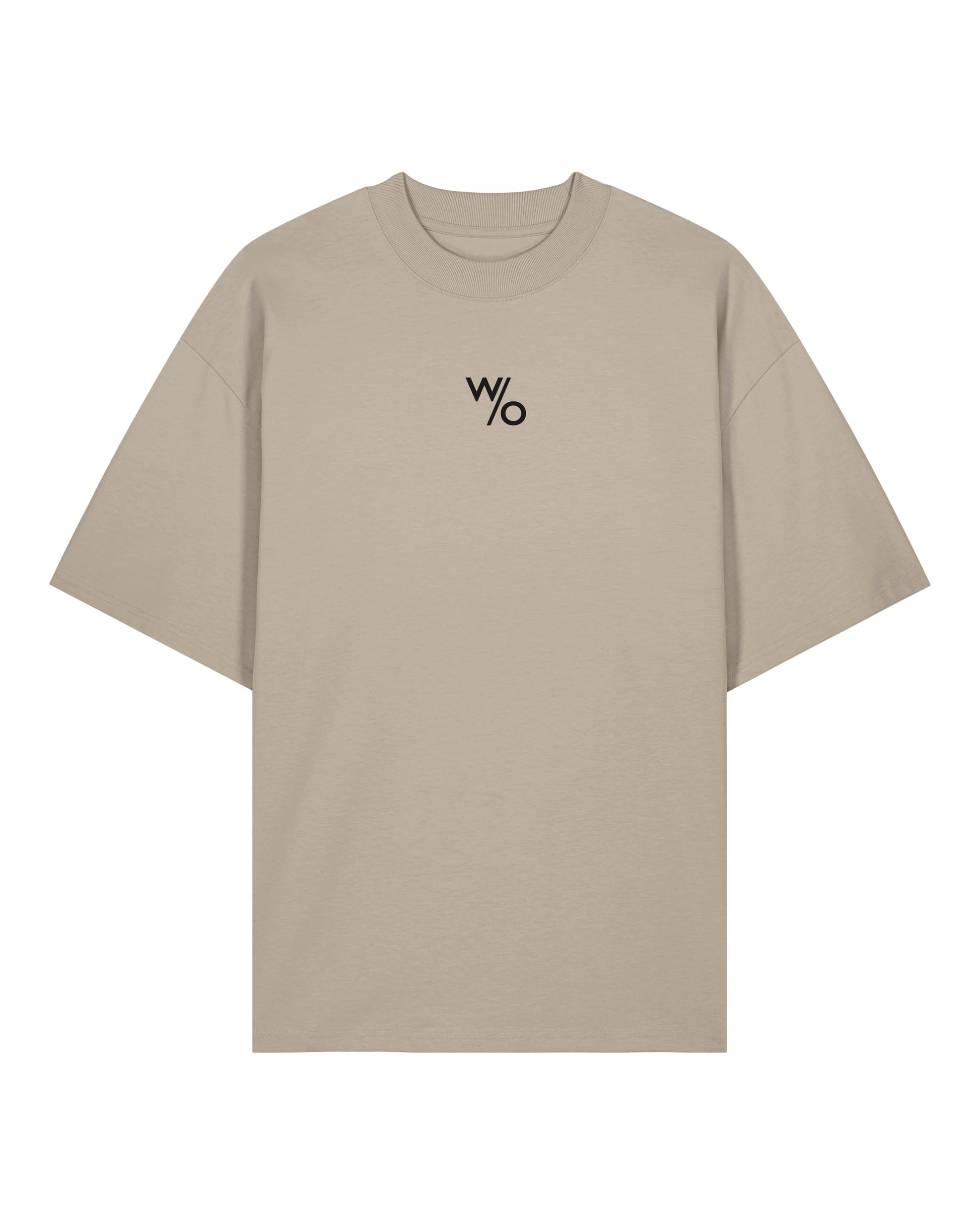 WITHOUT Flatly Statement T-Shirt Stone Front
